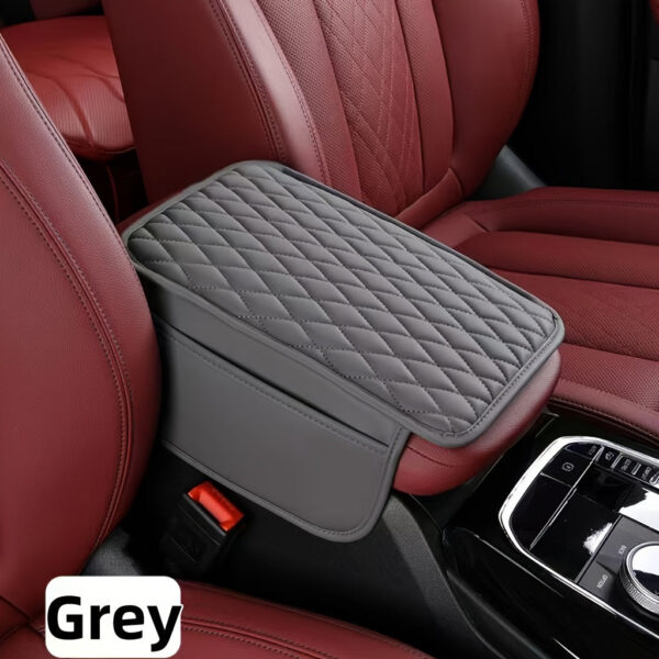 Car Center Console Armrest Box Mat PU Leather - Image 4