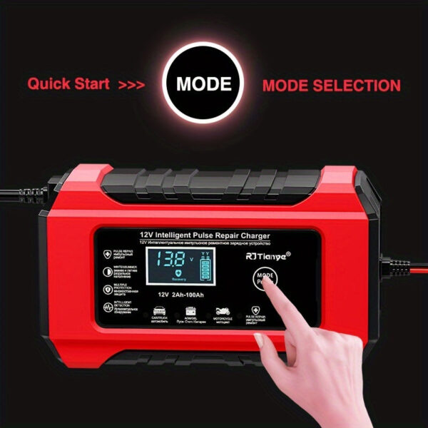 12V Smart Car Battery Charger and Maintainer 2-100Ah - Image 6