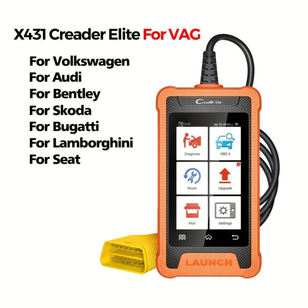 LAUNCH X431 Creader Elite Professional Auto Diagnostic Scanner with Reset Service & ECU Coding - Image 3