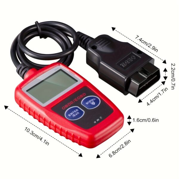 MS309 OBD2 Car Diagnostic Scanner with LCD Display - Image 3