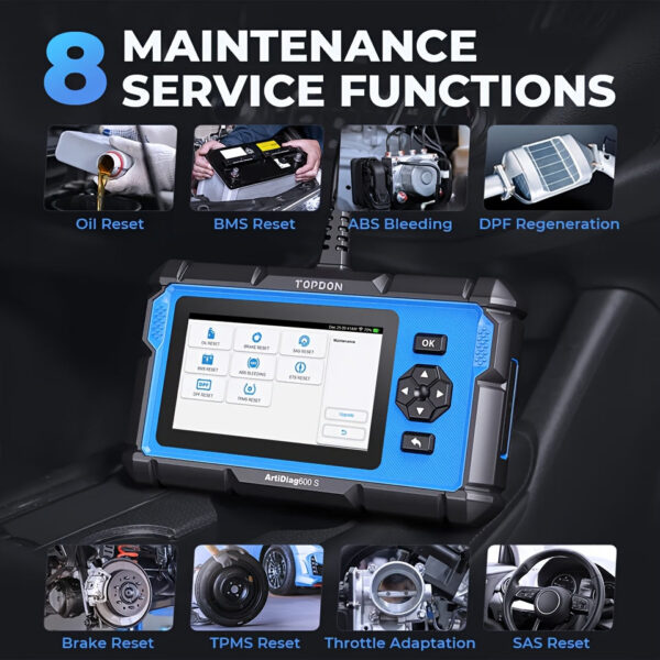 Artidiag600S OBD2 Scanner AD600S with 9 Reset Services - Image 3