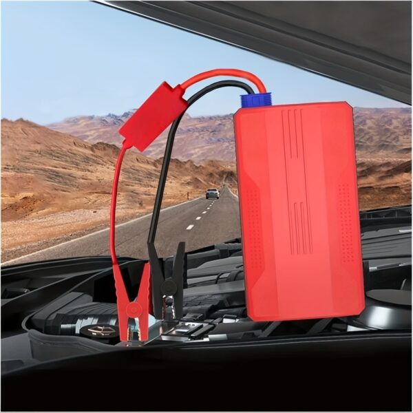 Portable Car Jump Starter 12V with LED Flashlight - Image 3