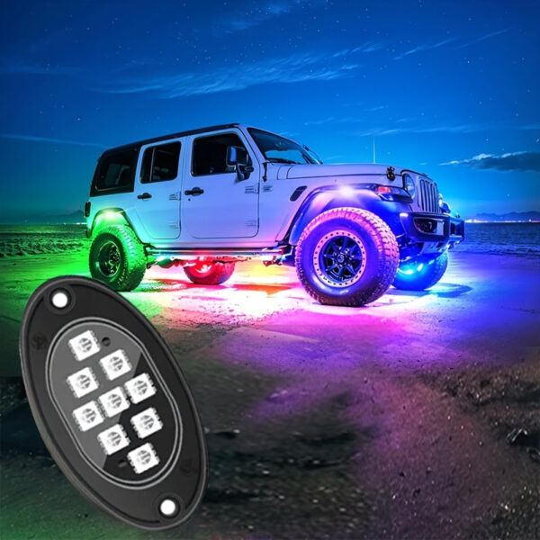 Car RGB LED Light Strip Kit - App Control Music Mode Underbody Lighting - Image 5
