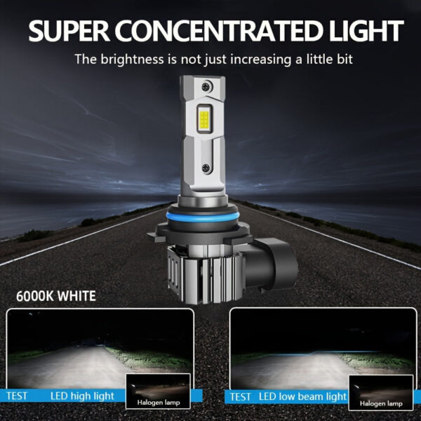 9005 LED Headlight Bulbs White 6000K 16000LM - Image 3