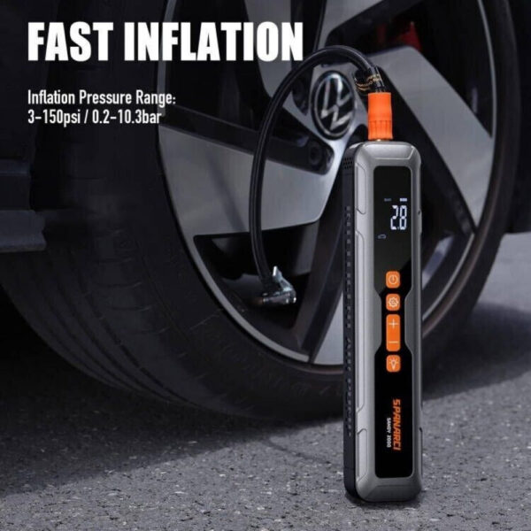 Portable Tire Inflator 150 PSI with LED Display - Image 6
