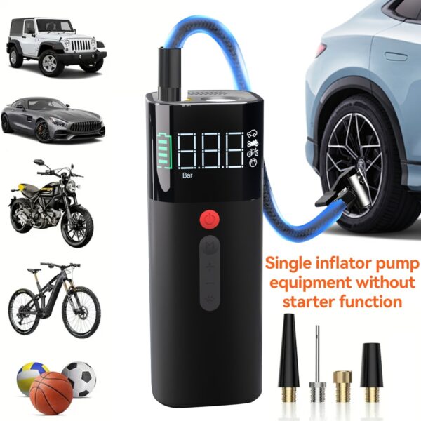 Car Jump Starter with Air Compressor 5000A Peak 150PSI Digital Tire Inflator 12V Battery Charger - Image 8