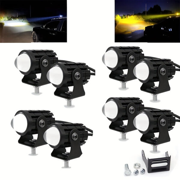 Universal 24W LED Work Light 2-Pack White/Amber - Image 8