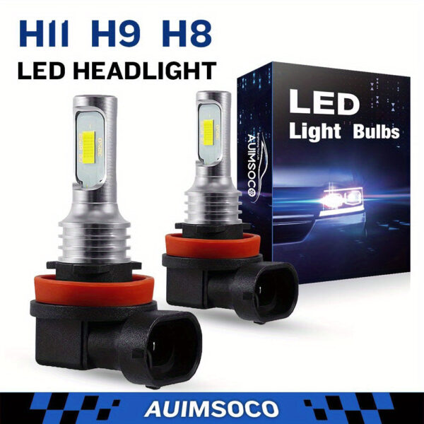 LED Headlight Fog Light Bulbs H8/H11 4000LM White - Image 7