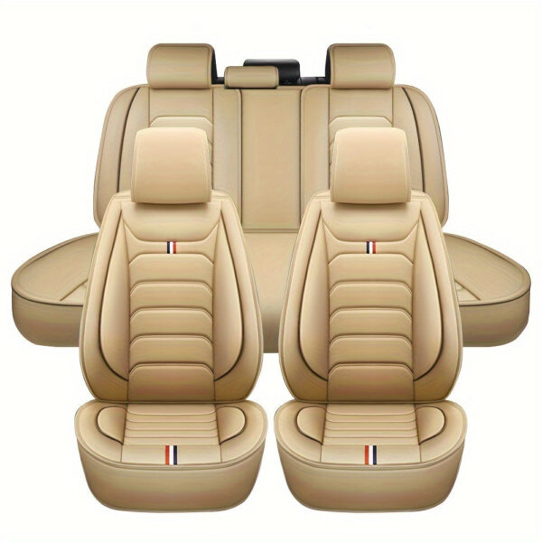 Car Seat Covers Full Set Faux Leather Universal Fit - Image 3