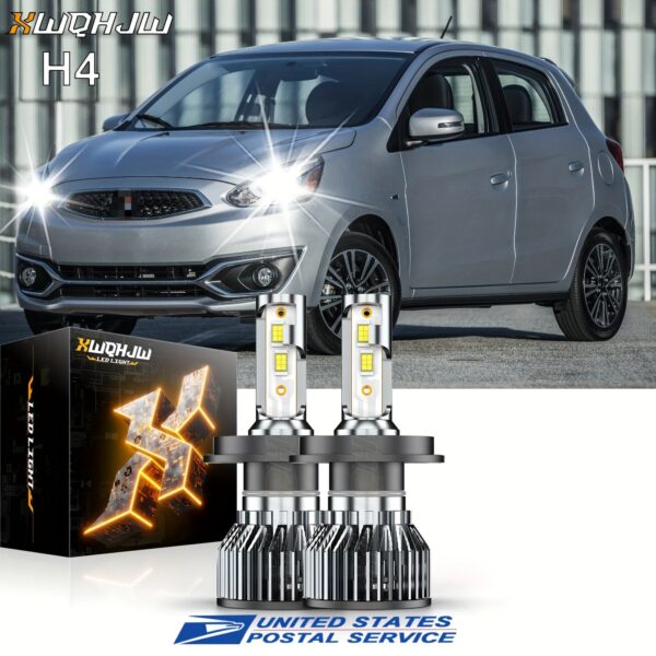 H4 9003 LED Headlight Bulbs 6000K White MITSUBISHI Mirage 1997-2019 2-Pack - Image 2