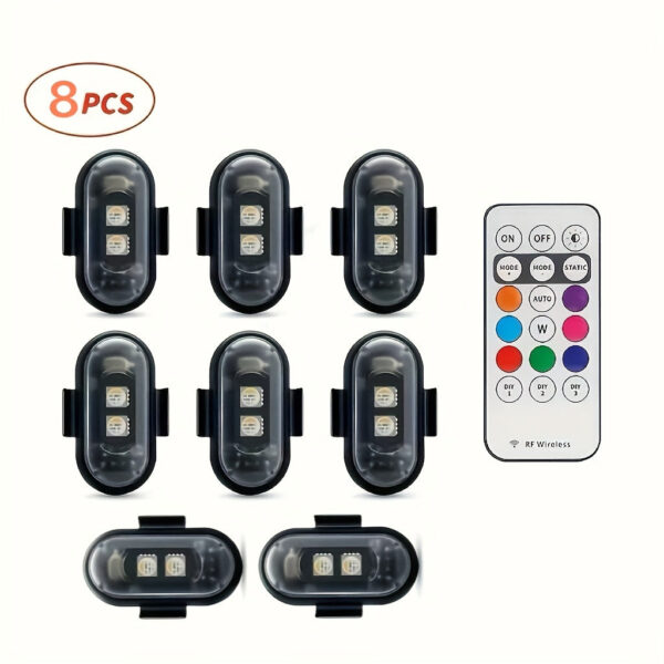 LED Strip Lights for Vehicle Interior 2/4/6 Pack