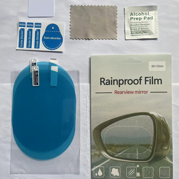 Car Rearview Mirror Anti-Fog Film 2-Pack