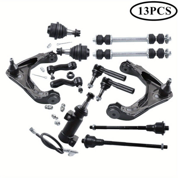 Front Control Arm Set 13-Piece Black
