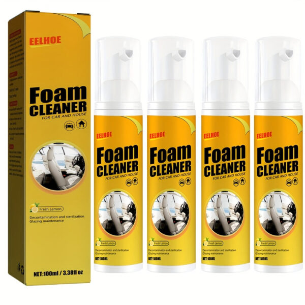 EELHOE Interior Foam Cleaner for Car Leather & Plastic Surfaces No-Rinse - Image 3