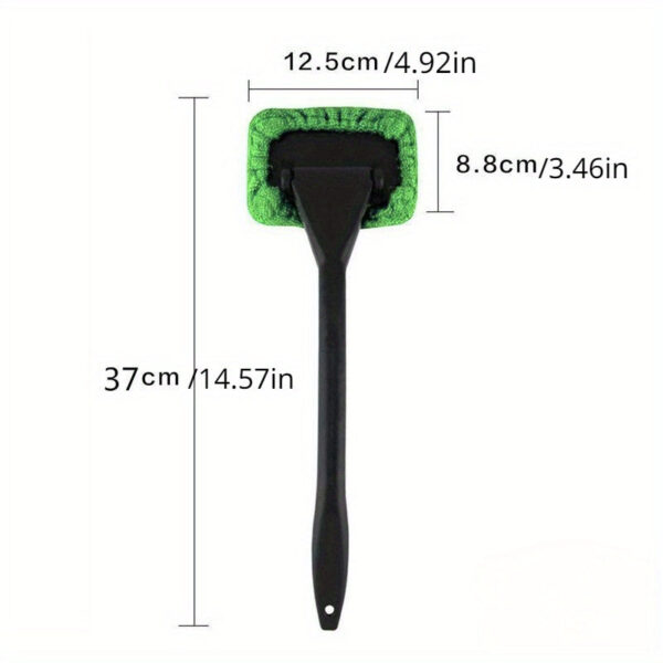 Car Window Cleaning Kit with Long Handle Brush - Image 2