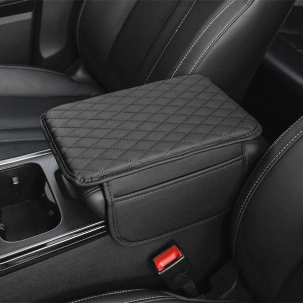 Car Armrest Box Pad with Storage Pocket - Image 3
