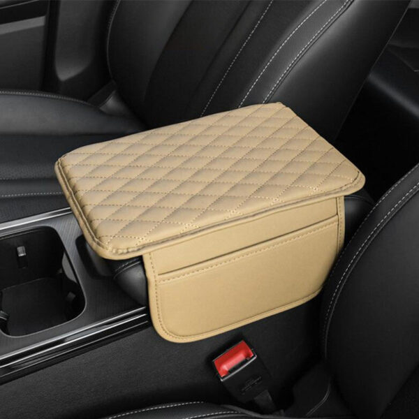 Car Armrest Box Pad with Storage Pocket - Image 2