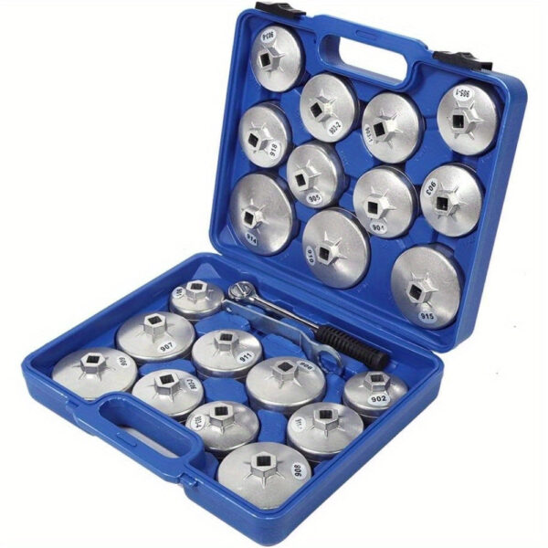 23-Piece Aluminum Oil Filter Wrench Socket Set - Image 7