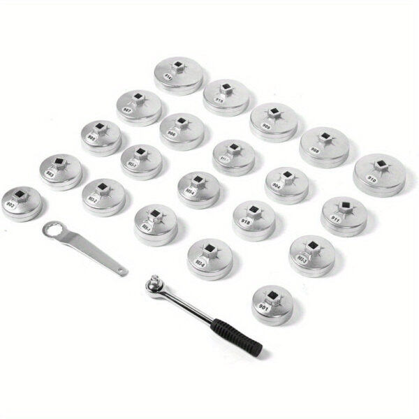 23-Piece Aluminum Oil Filter Wrench Socket Set - Image 5