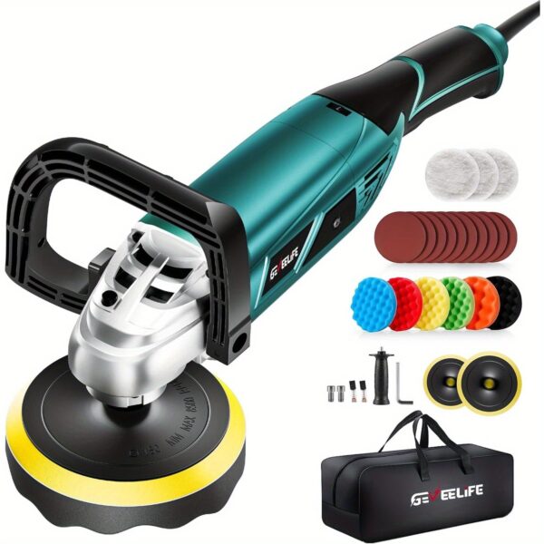 Car Buffer Polisher 7-Speed 1600W 1000-3500RPM with Handle - Image 3