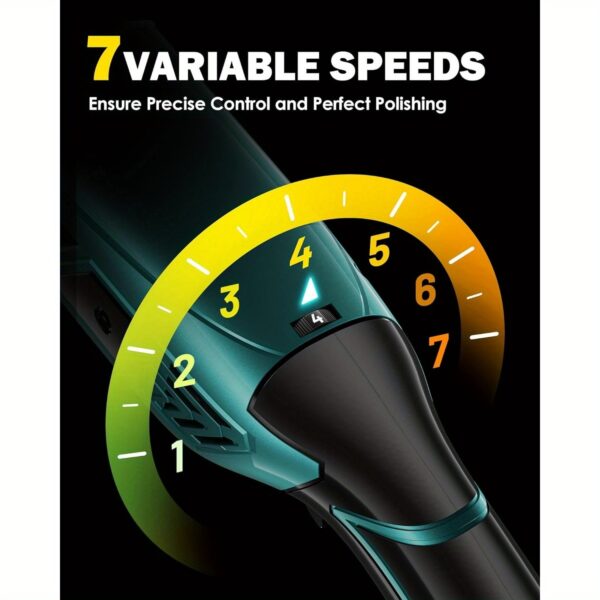 Car Buffer Polisher 7-Speed 1600W 1000-3500RPM with Handle - Image 4