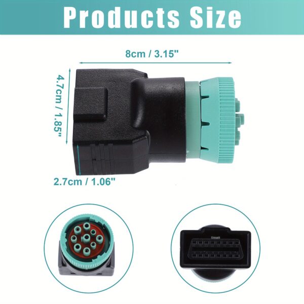 X AUTOHAUX OBD2 J1939 to J1962 Adapter Connector - Image 2