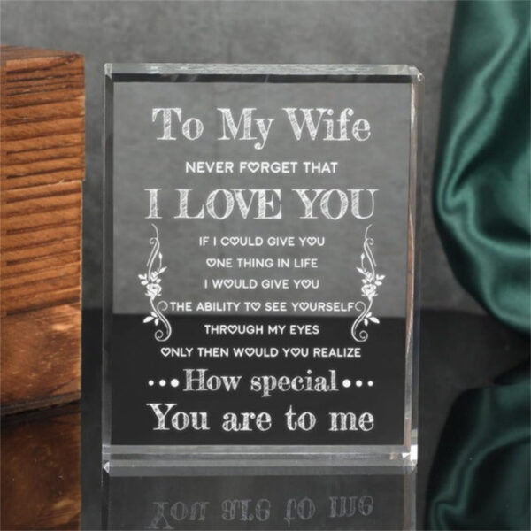 Crystal Keepsake Gift Box for Wife