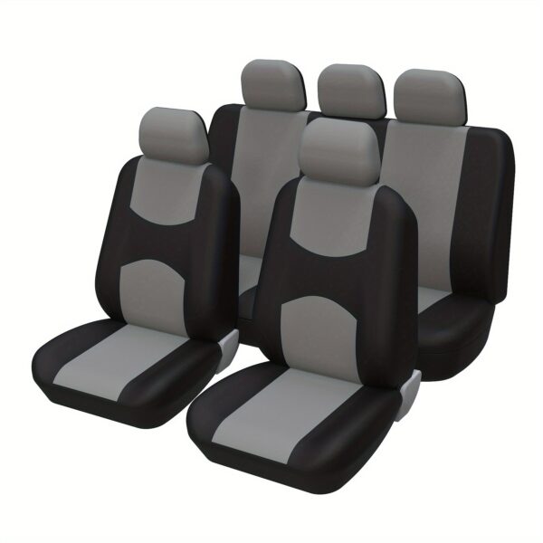 Universal Car Seat Covers Full Set Front and Rear Polyester