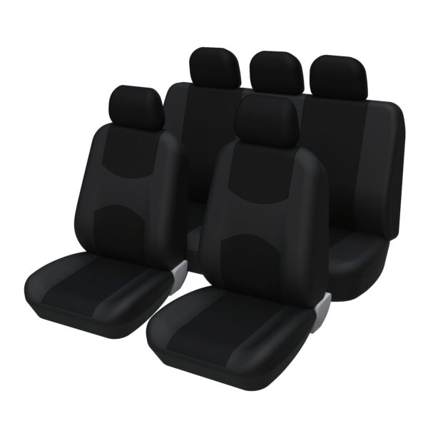 Universal Car Seat Covers Full Set Front and Rear Polyester - Image 4