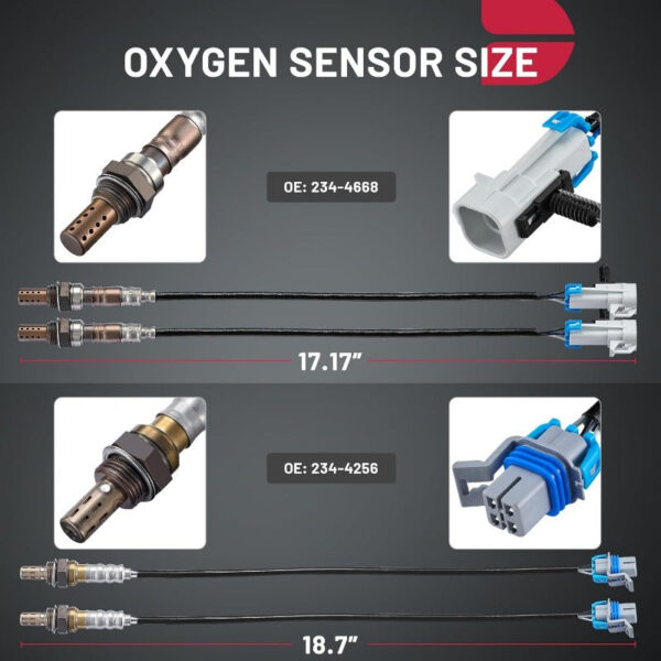 4-Piece Oxygen Sensor Kit - Chevy GMC 234-4668 - Image 2