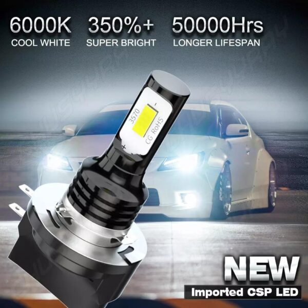 H11B LED Headlight Bulbs 6000K - Ford Fiesta 2011-2013 Low Beam (2-Pack)