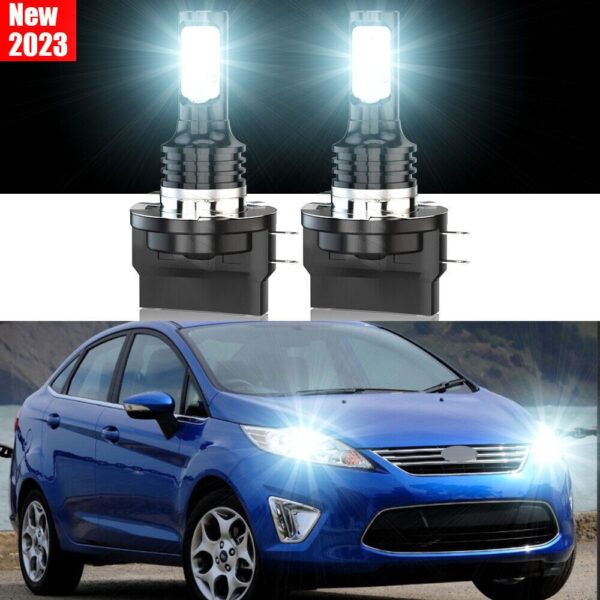 H11B LED Headlight Bulbs 6000K - Ford Fiesta 2011-2013 Low Beam (2-Pack) - Image 6