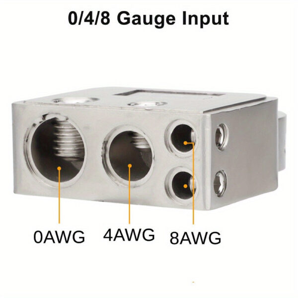 Car Battery Terminal Connector Kit with Digital Voltmeter 0-8 AWG - Image 3