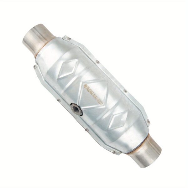 Universal High Flow Catalytic Converter 2.5 Inch Inlet/Outlet with Heat Shield