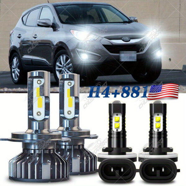 Hyundai Tucson LED Headlight and Fog Light Combo 2010-2013 - Image 7