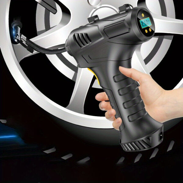 Portable Cordless Tire Inflator with Digital Gauge 120W USB Rechargeable