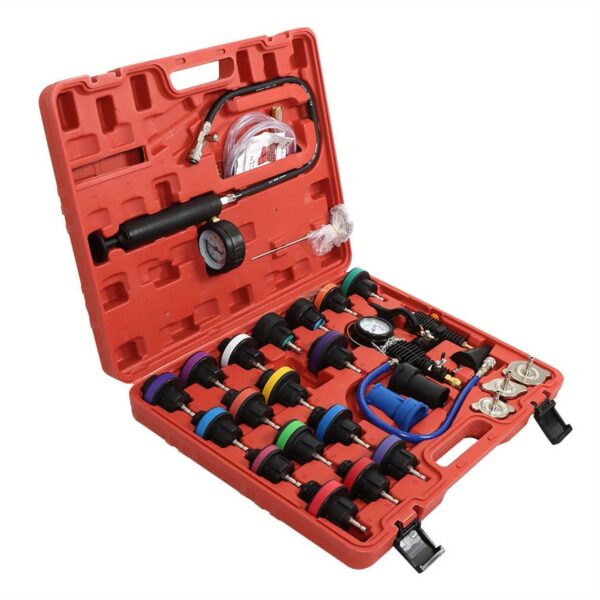 28-Piece Vacuum Radiator Test Kit Coolant Pressure Tester - Image 7