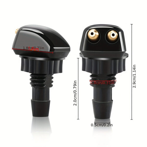 Universal Car Windshield Wiper Nozzle Kit 2-Pack