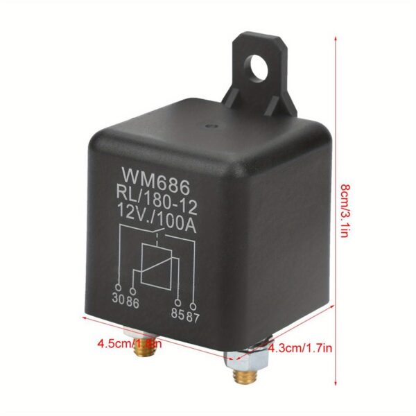 Heavy Duty Car Starter Relay 12V 100A - Image 2