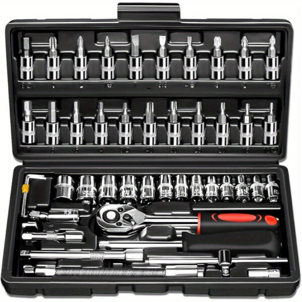Car Repair Tool Set 46pc Professional with Ratchet - Image 2