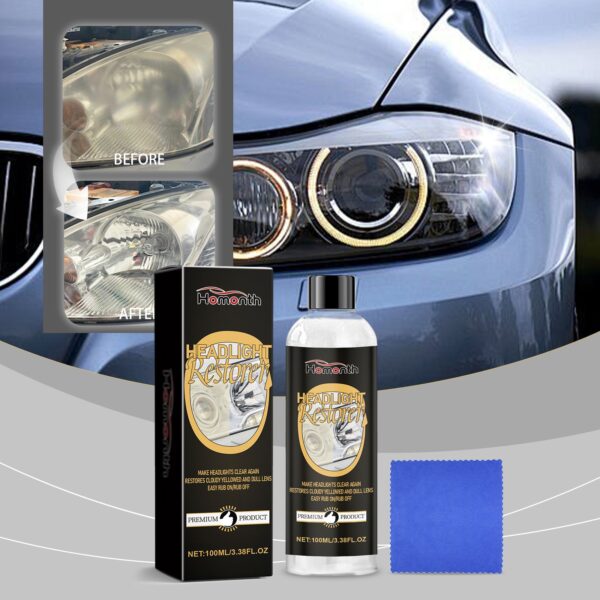 Headlight Restoration Fluid - Car & Motorcycle Crystal Coating - Image 4
