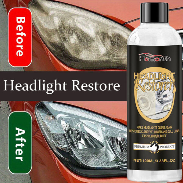 Headlight Restoration Fluid - Car & Motorcycle Crystal Coating - Image 2
