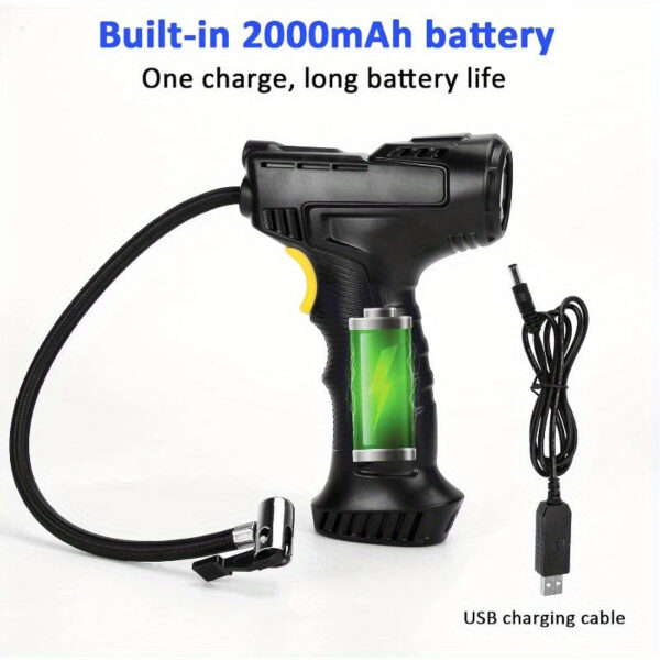 Cordless Air Compressor Tire Inflator with Digital Gauge