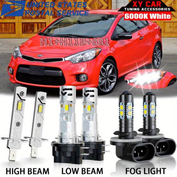 LED Headlight & Fog Lamp Kit - Kia Forte Koup 2010-2013 - Image 7