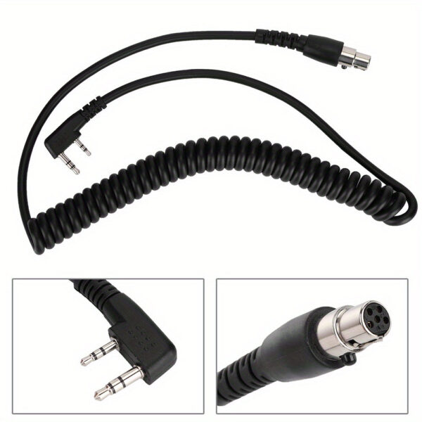 2-Pin to 5-Pin Radio Coil Cable for HYT Relm