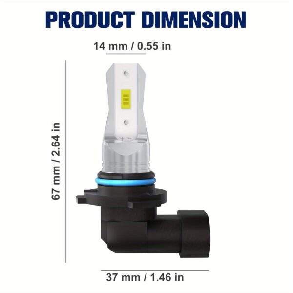 LED Headlight Bulbs - Chevrolet K1500 Suburban 1992-1999 9005 9006 6500K 40W - Image 2