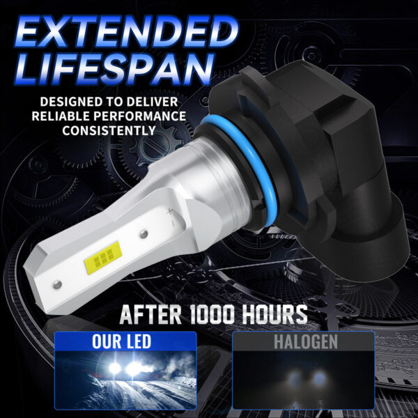 LED Headlight Bulbs - Chevrolet K1500 Suburban 1992-1999 9005 9006 6500K 40W - Image 5