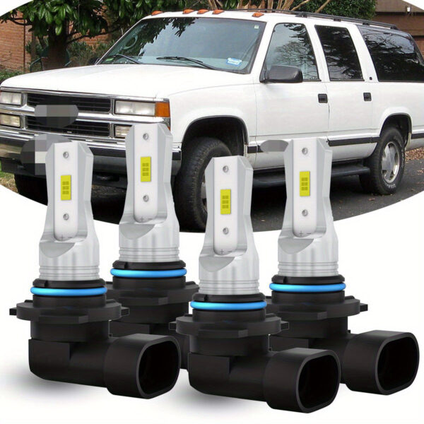 LED Headlight Bulbs - Chevrolet K1500 Suburban 1992-1999 9005 9006 6500K 40W