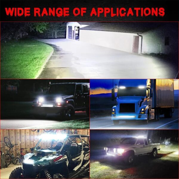 LED Car Work Light Strip 8/14/20 Inch White - Image 2