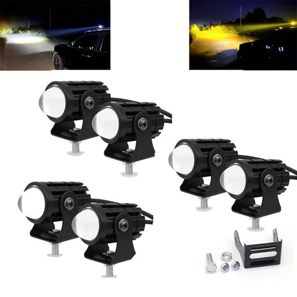 Universal 24W LED Work Light 2-Pack White/Amber - Image 6